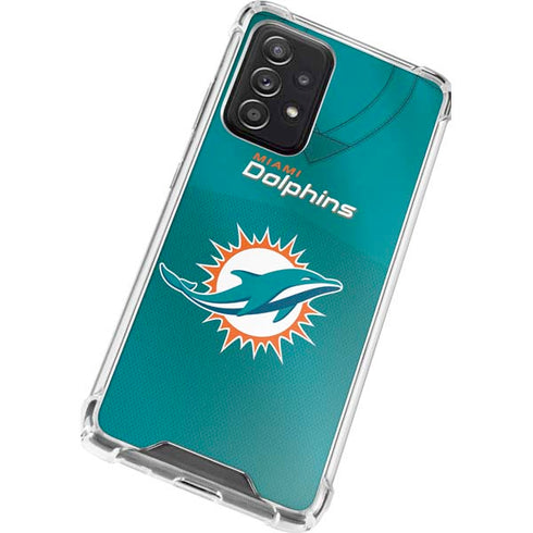 NFL Miami Dolphins Team Jersey Galaxy A52 5G Clear Case